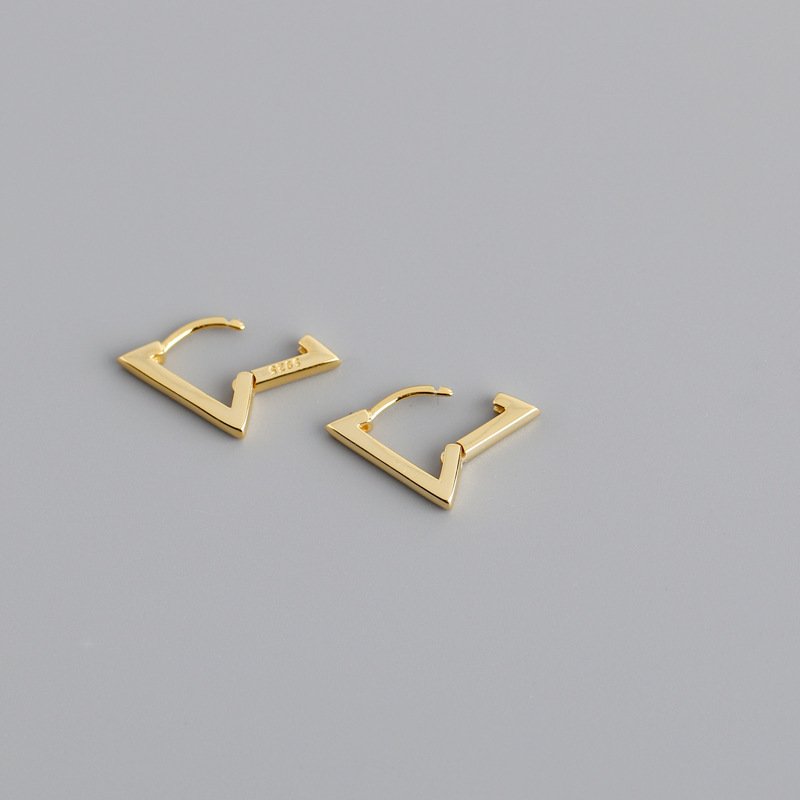 Triangle s925 sterling silver earrings