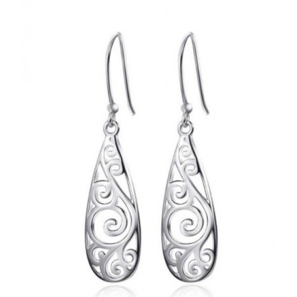 White Stud Earrings, Carved Earrings, Earrings