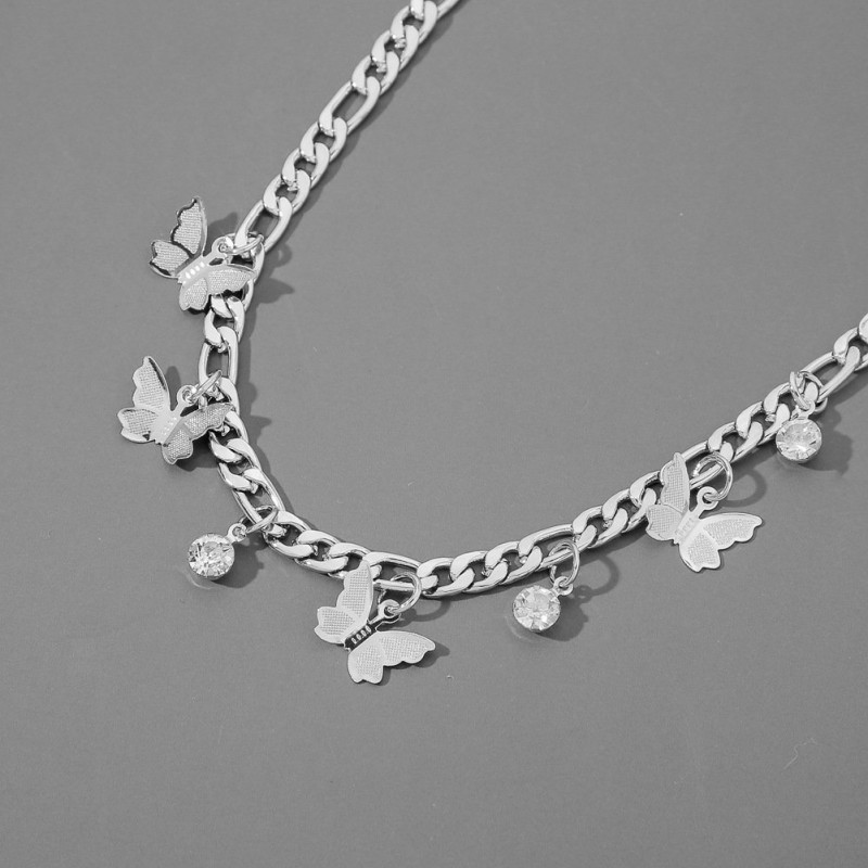 Butterfly Necklace Metal Clavicle Necklace Butterfly Necklace Metal Clavicle Necklace