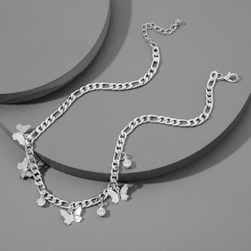 Butterfly Necklace Metal Clavicle Necklace Butterfly Necklace Metal Clavicle Necklace