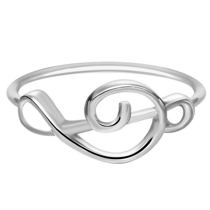 Heart Shaped Ring English Alphabet Ring Jewelry Ring Female Heart Shaped Ring English Alphabet Ring Jewelry Ring Female