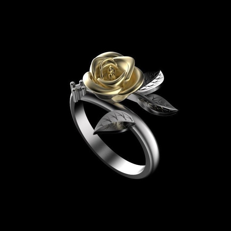 Fashion Ring Engagement Ring Flower Fashion Ring Engagement Ring Flower