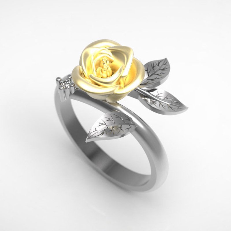 Fashion Ring Engagement Ring Flower Fashion Ring Engagement Ring Flower