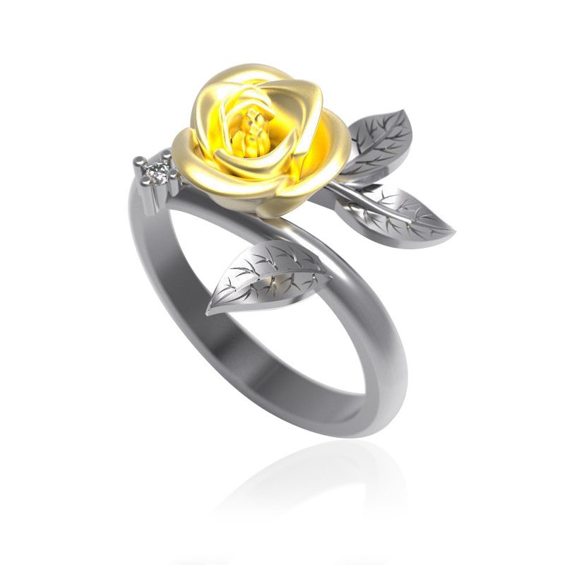 Fashion Ring Engagement Ring Flower Fashion Ring Engagement Ring Flower