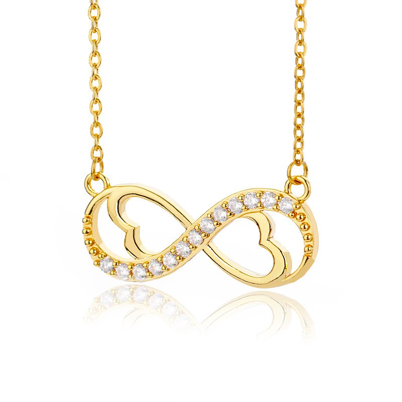 Women's Necklace 8-character Love Necklace Unlimited Love Heart Necklace Women's Necklace 8-character Love Necklace Unlimited Love Heart Necklace