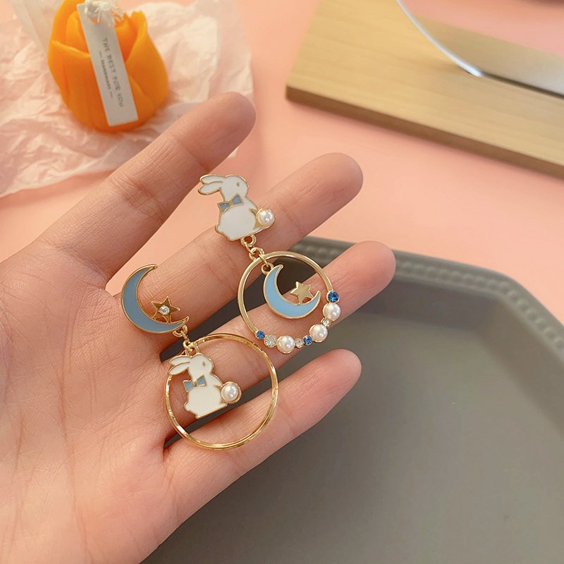 Silver Needle Earrings, Pearl Earrings, Sweet Earrings For Girls Silver Needle Earrings, Pearl Earrings, Sweet Earrings For Girls