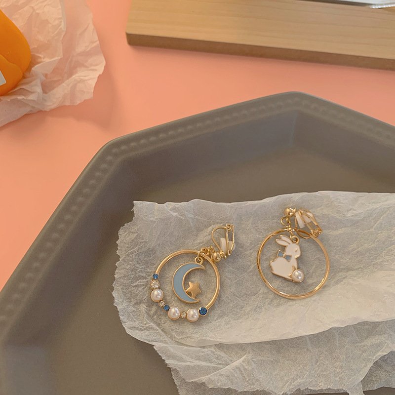 Silver Needle Earrings, Pearl Earrings, Sweet Earrings For Girls Silver Needle Earrings, Pearl Earrings, Sweet Earrings For Girls