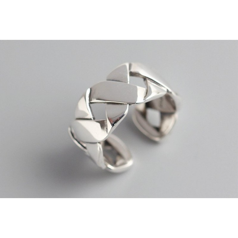 Woven Ring Glossy Wide Face XX Ring Ring