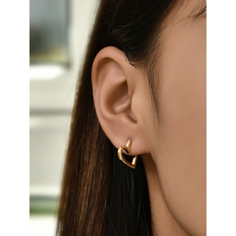 Heart-shaped Earrings Temperament And Circle Earrings Earrings