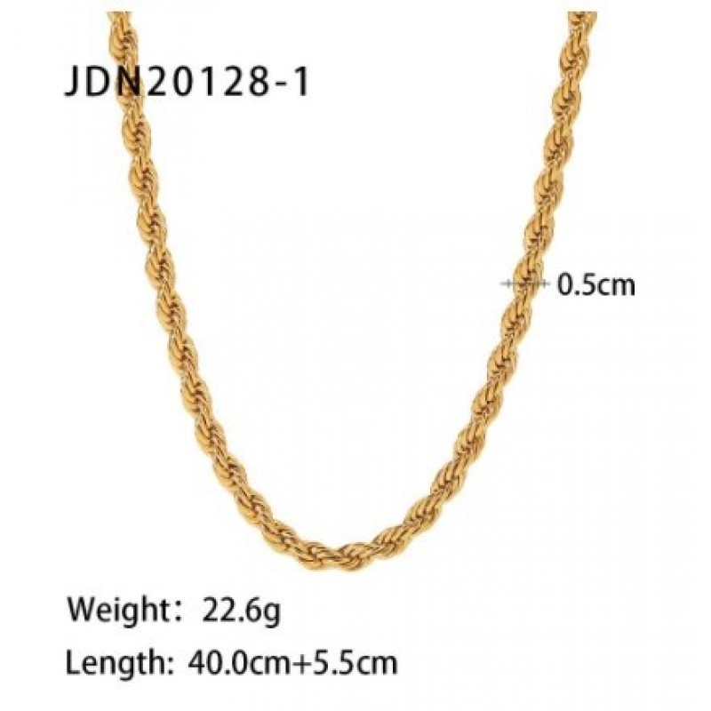 Chunky Necklace Double Snake Chain Necklace Chunky Necklace Double Snake Chain Necklace