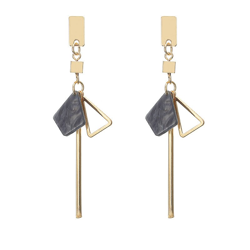 Simple personality geometric earrings long earrings earrings