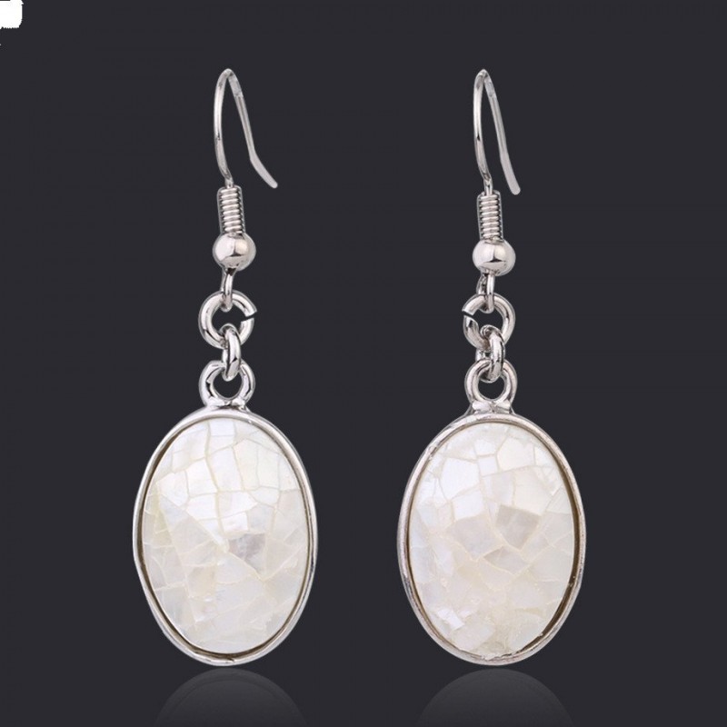 Creative Wild Natural Shell Earrings Oval Earrings Creative Wild Natural Shell Earrings Oval Earrings