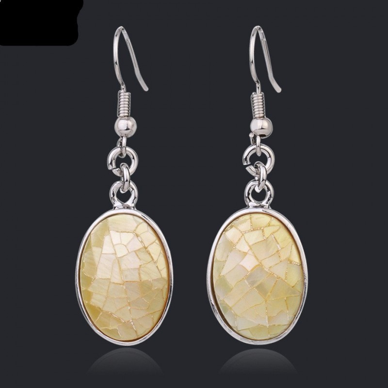Creative Wild Natural Shell Earrings Oval Earrings Creative Wild Natural Shell Earrings Oval Earrings