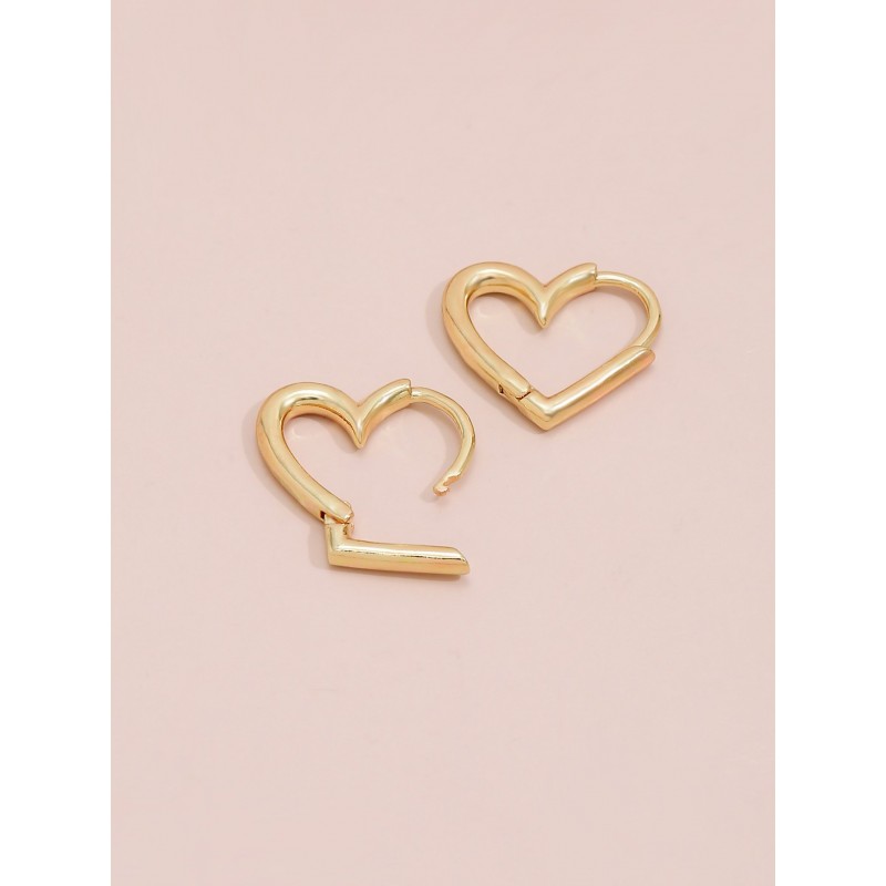 Heart-shaped Earrings Temperament And Circle Earrings Earrings