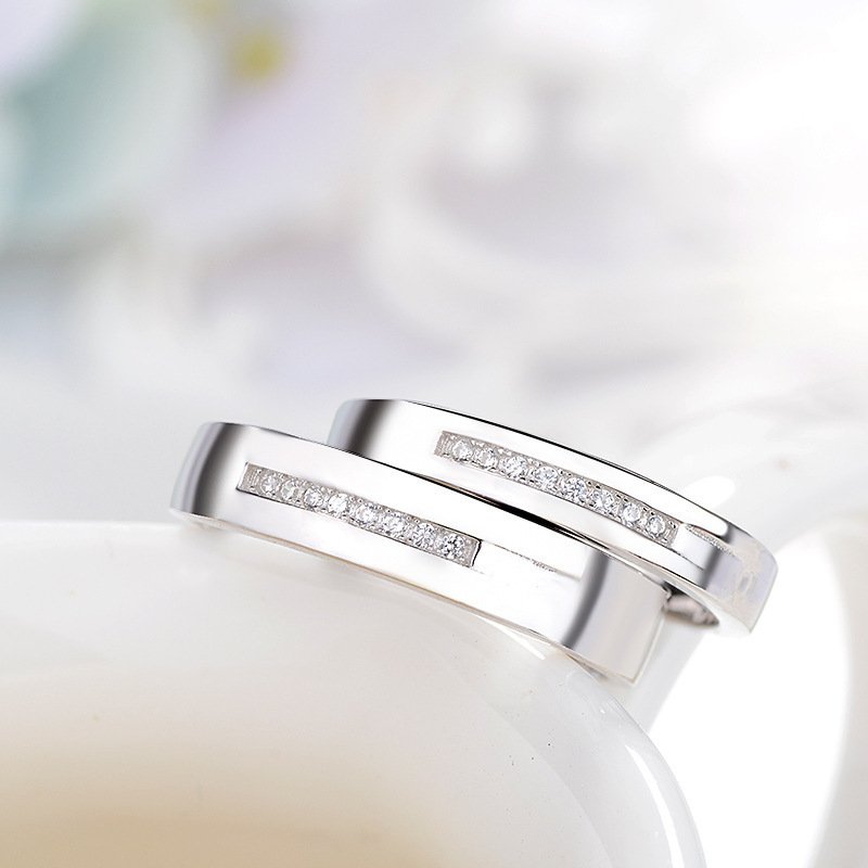 Lovers Ring Mouth Silver Jewelry Pair Ring Jewelry Lovers Ring Mouth Silver Jewelry Pair Ring Jewelry