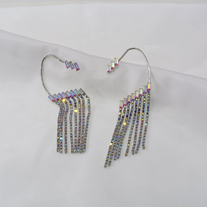 Earrings Long Earrings Rhinestone Tassel Earrings Women