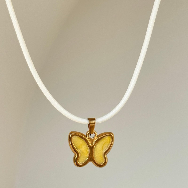 Butterfly Necklace Color Oil Necklace Pendant Butterfly Necklace Color Oil Necklace Pendant