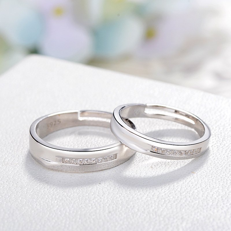 Lovers Ring Mouth Silver Jewelry Pair Ring Jewelry Lovers Ring Mouth Silver Jewelry Pair Ring Jewelry