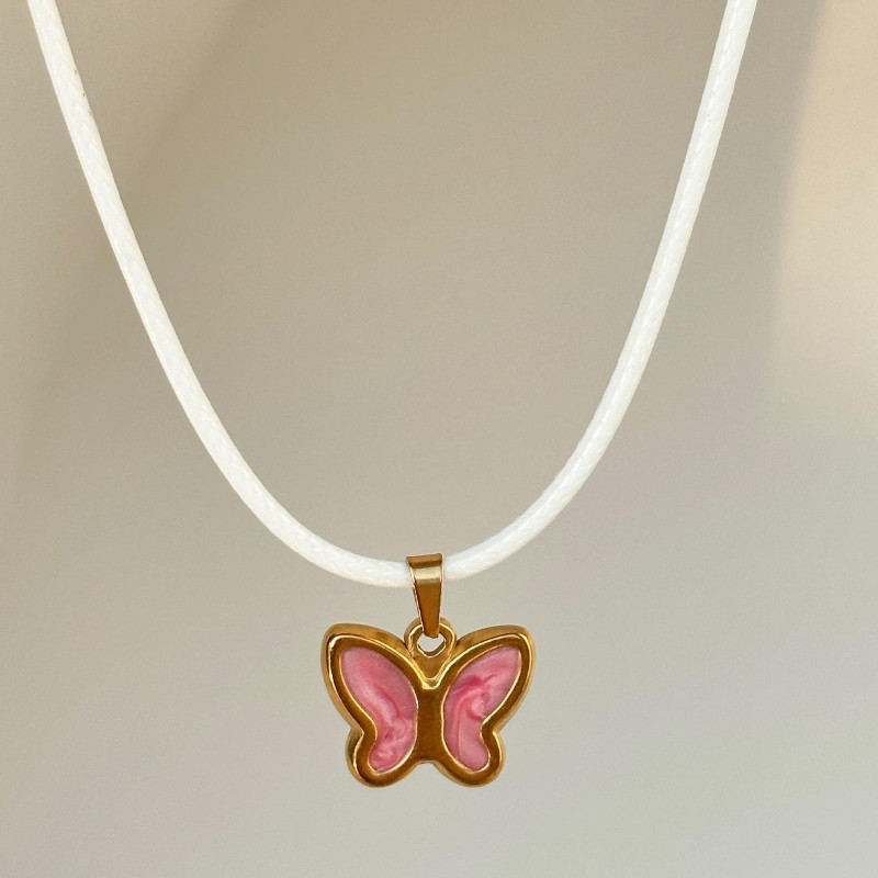 Butterfly Necklace Color Oil Necklace Pendant Butterfly Necklace Color Oil Necklace Pendant